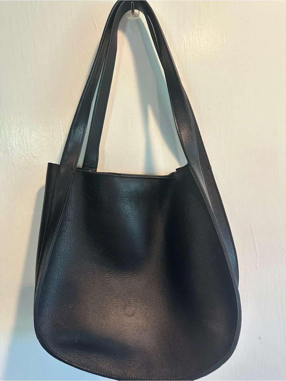 Madewell Black Leather Shoulder Bag